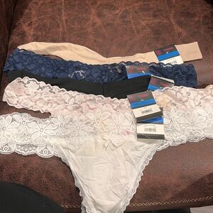 No Boundaries Lace Thong Collection in Black, White, Navy, and Nude